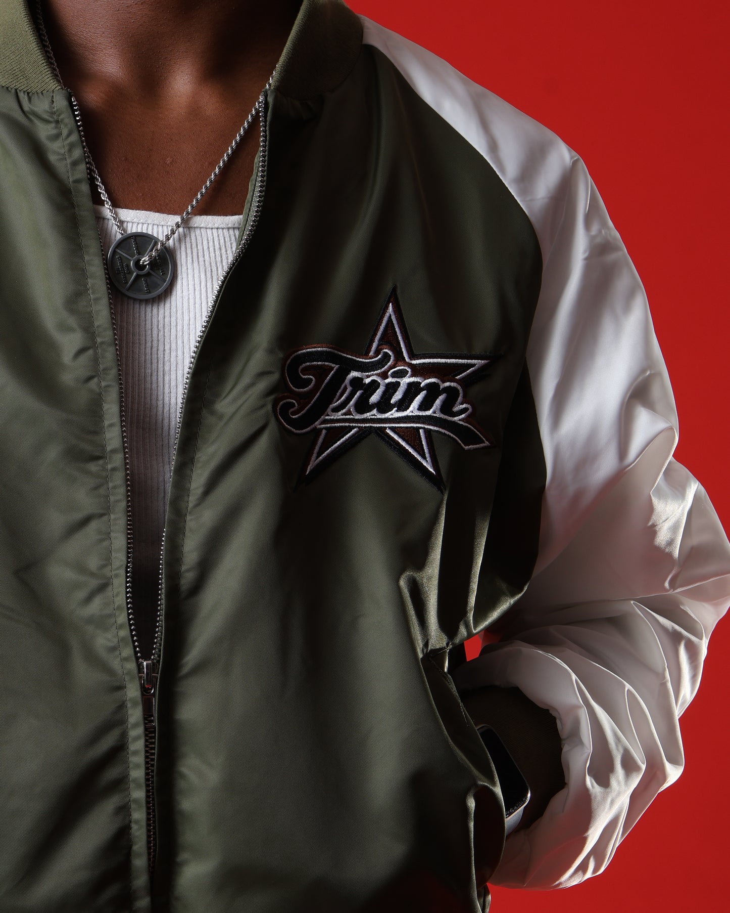 Green Bomber jacket