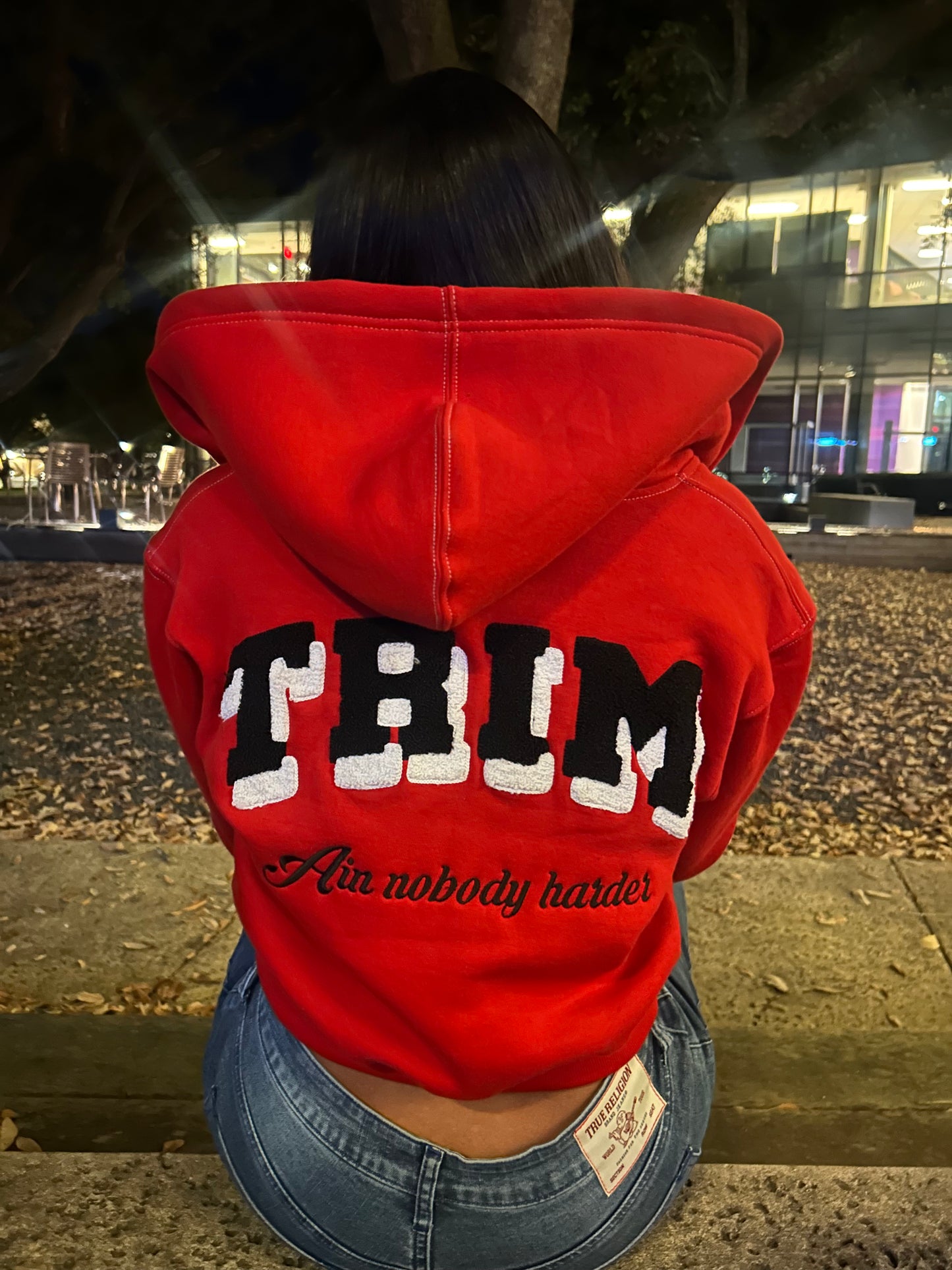 Women cropped jacket(red)