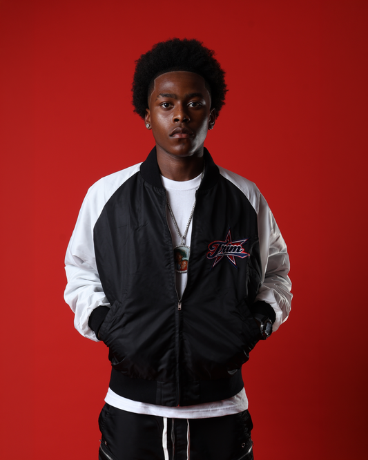 Black bomber jacket