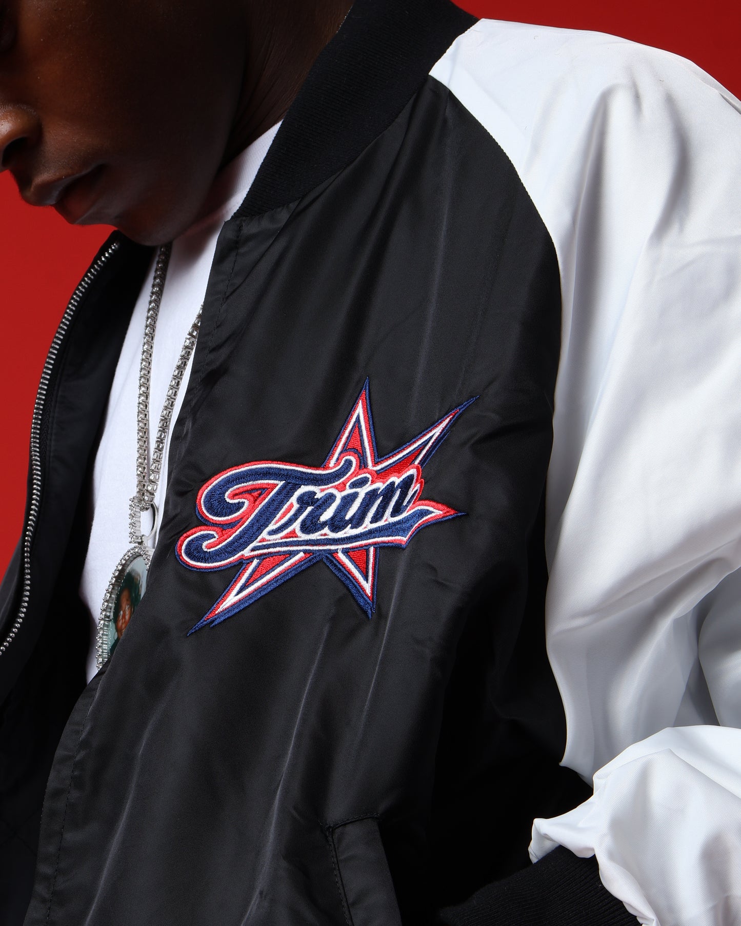 Black bomber jacket