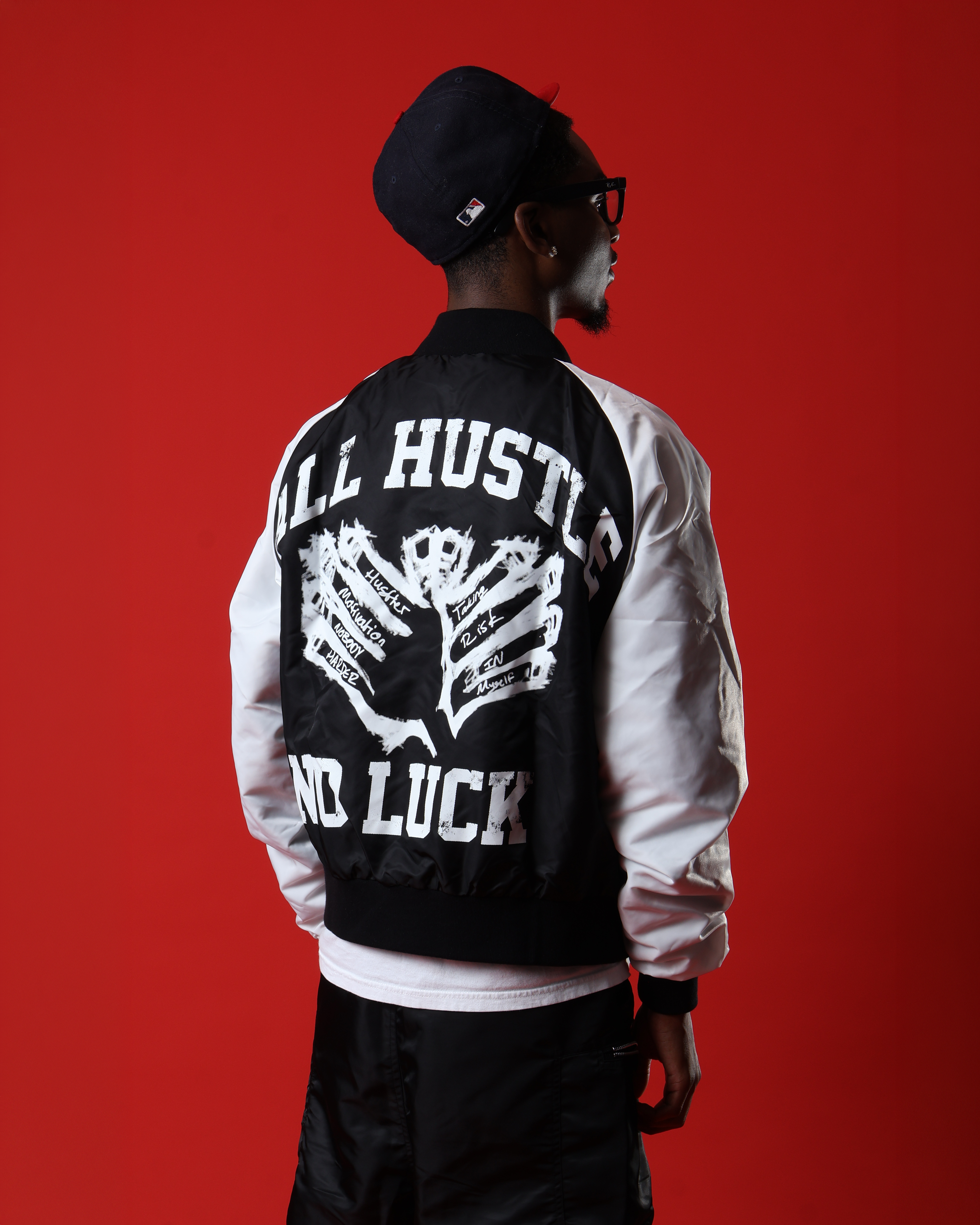 Black bomber jacket